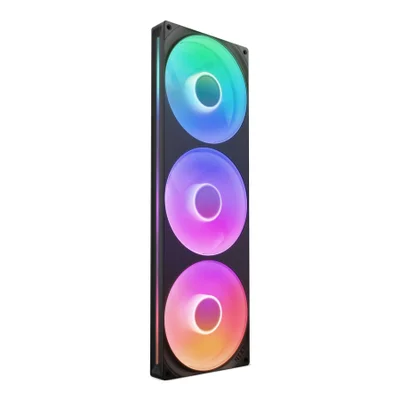 Fan 420mm Nzxt F420, RGB, Triple Core (3 X 140mm), Black - Rf-u42hf-b1