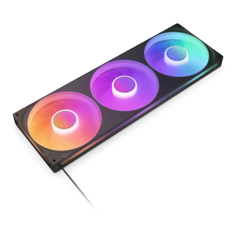 Fan 420mm Nzxt F420, RGB, Triple Core (3 X 140mm), Black - Rf-u42hf-b1 6