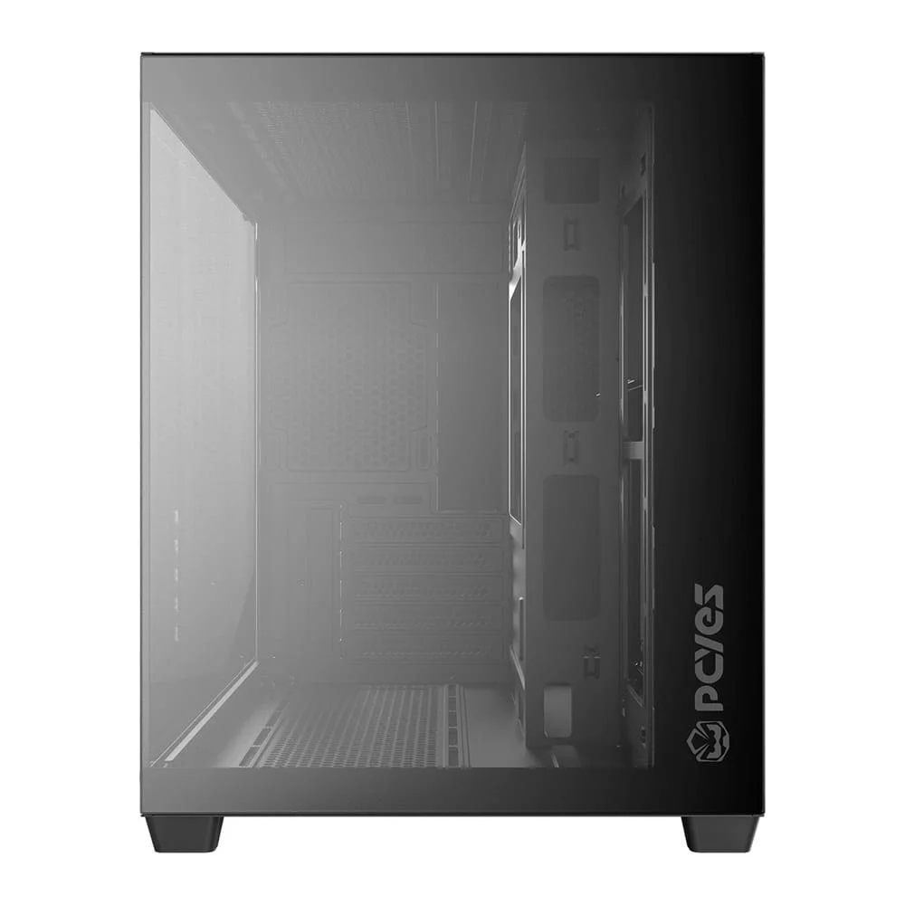 Imagem 4 de 5 do produto Gabinete Gamer PCyes Forcefield V2 Black Vulcan - Gffv2bv