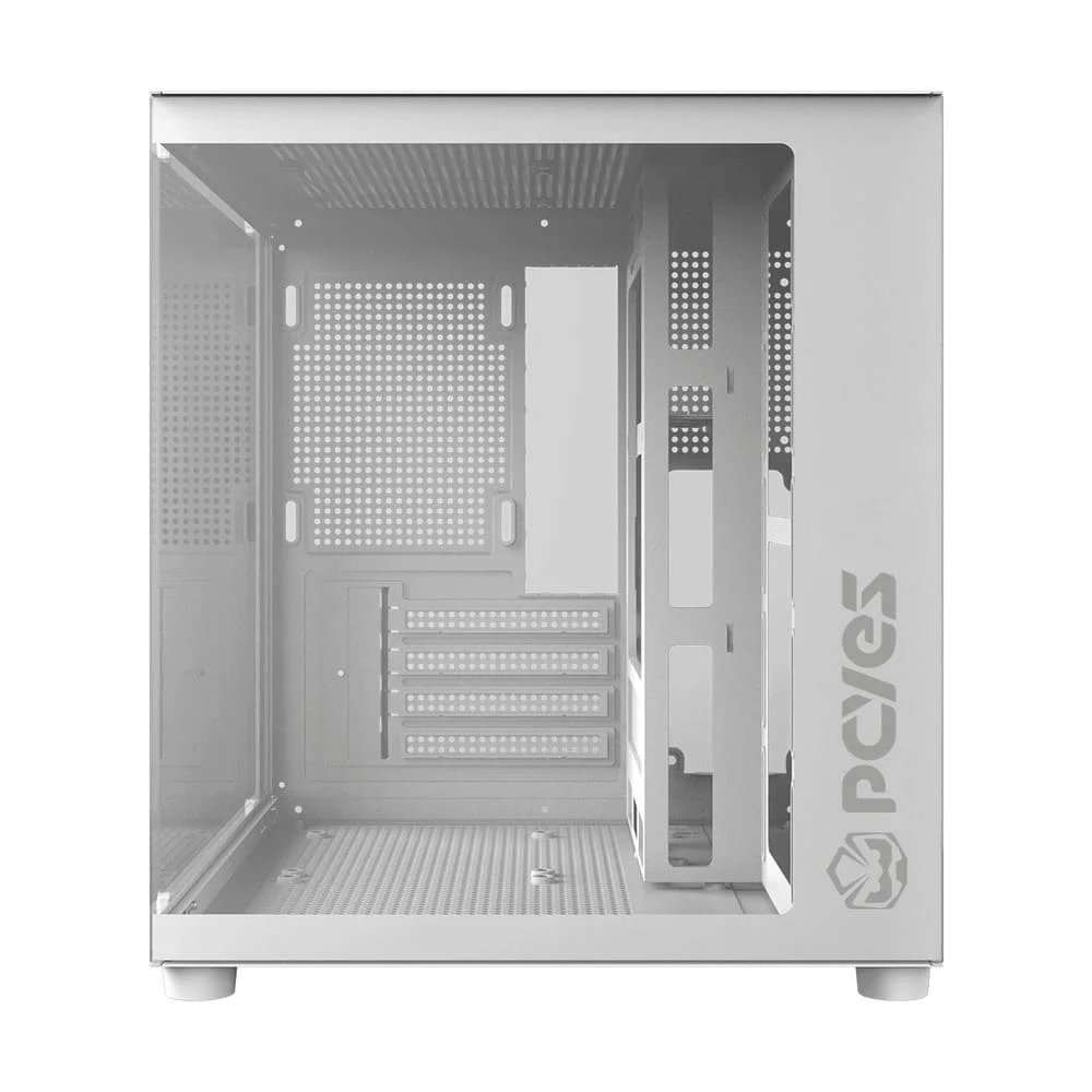 Imagem 2 de 5 do produto Gabinete Gamer PCyes Forcefield Mini White Ghost - Gffmnwg