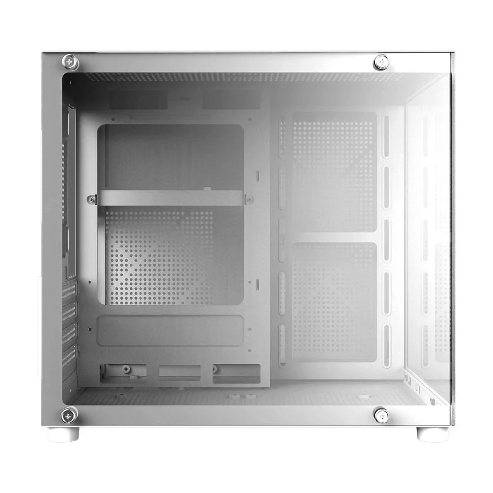 Imagem 5 de 5 do produto Gabinete Gamer PCyes Forcefield Mini White Ghost - Gffmnwg