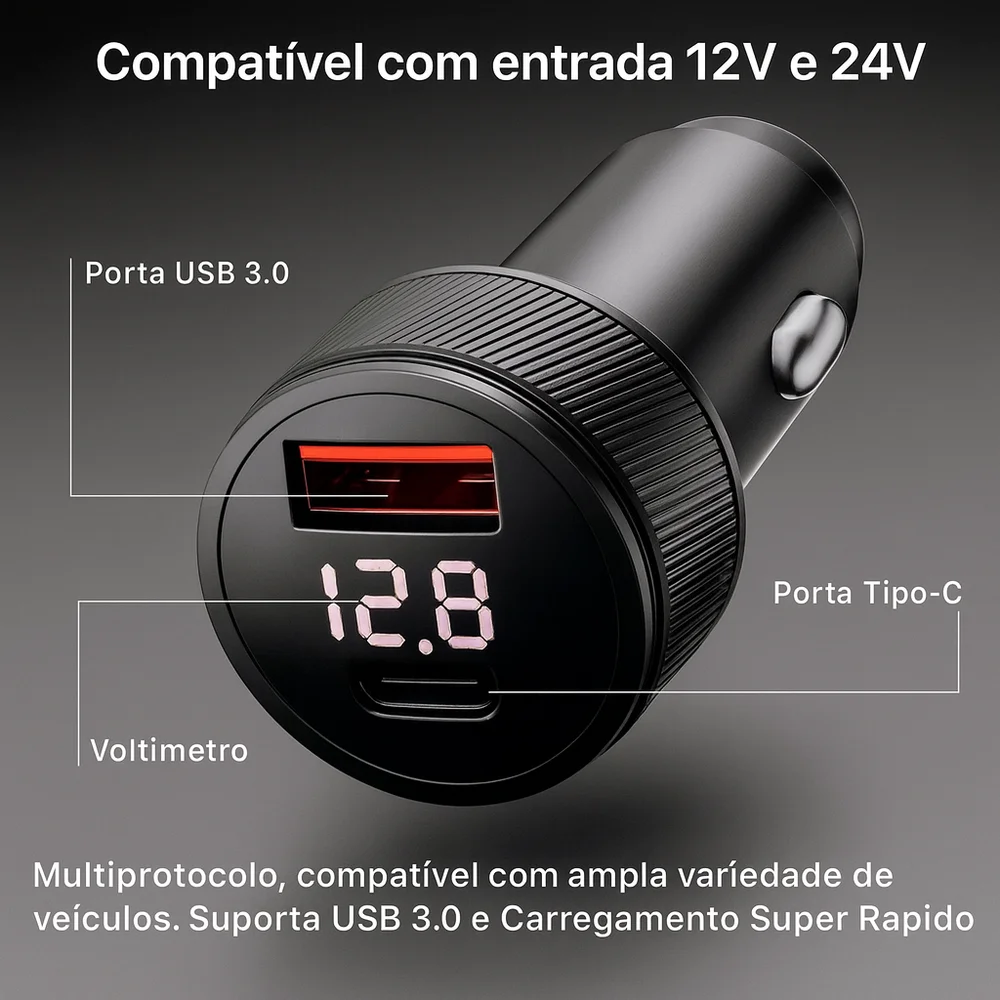 Imagem 3 de 5 do produto Carregador Veicular Adaptador 3 Em 1 Starlink Mini 2 Metros