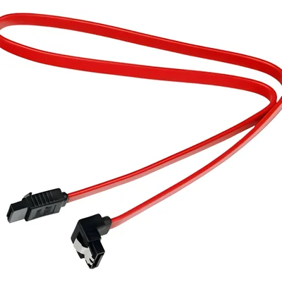 Cabo De Dados Sata 25cm Com Trava Metálica 90° Para Hd, SSD, Gravador, Drives