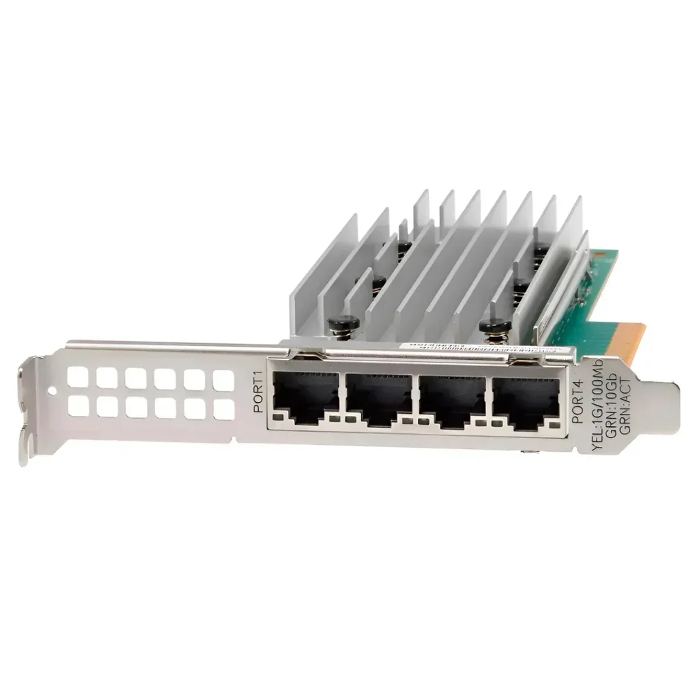 Imagem 2 de 4 do produto Placa de Rede 10Gbs 4 Portas Rj45 Para Dell T140 T150 T340 T350