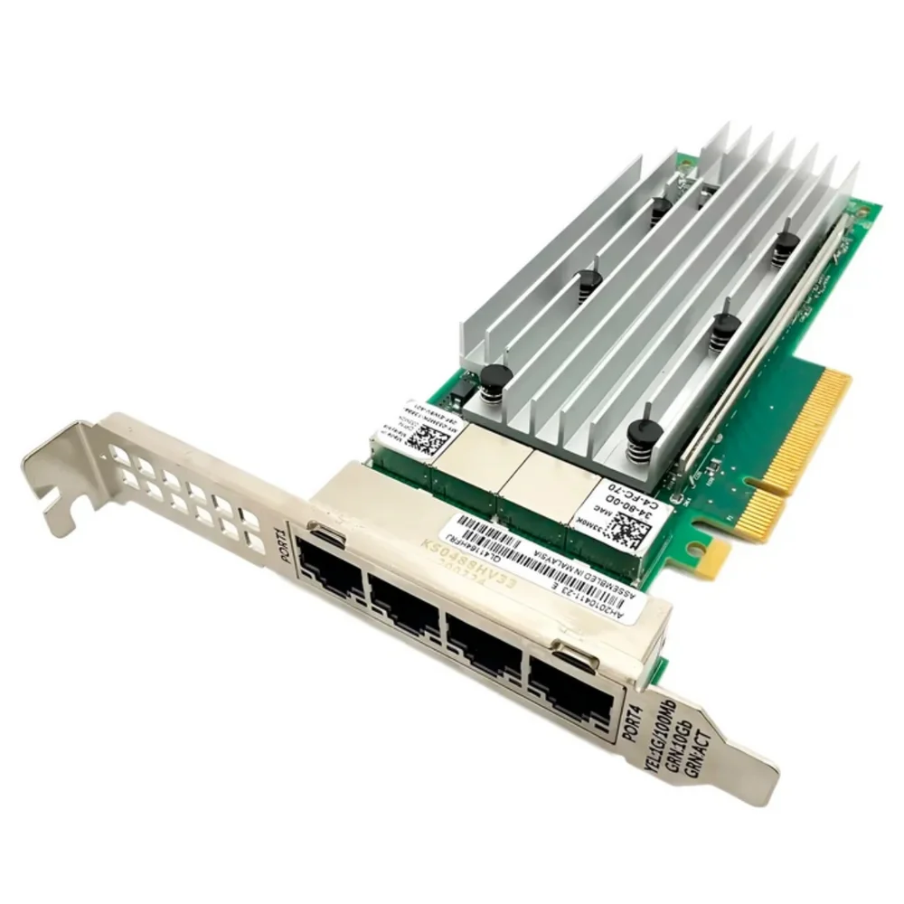 Imagem 4 de 4 do produto Placa de Rede 10Gbs 4 Portas Rj45 Para Dell T140 T150 T340 T350