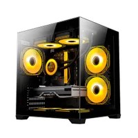 Gabinete Gamer Duex Aquario, Mid-tower, Lateral E Frontal De Vidro, Preto, Sem Fan - Dxga275bk Gabinete Gamer Duex Aquario, Mid-tower, Lateral E Frontal De Vidro, Preto, Sem Fan - Dxga275bk
