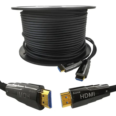 Cabo HDMI 2.0 Fibra Óptica Tv 4k 18GBps De 70 Metros