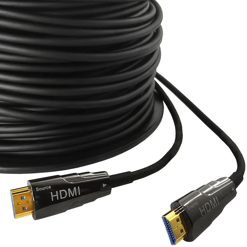 Imagem 4 de 5 do produto Cabo HDMI 2.0 Fibra Óptica Tv 4k 18GBps De 70 Metros