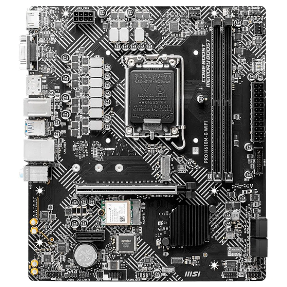 Placa Mãe Msi Pro H610m-g Wifi Ddr5 LGA 1700 12 13 E 14 Geração