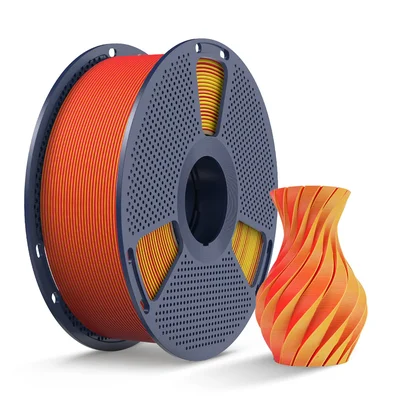 Filamento Sunlu Pla Matte Vermelho/amarelo Fosco 1.75mm 1kg