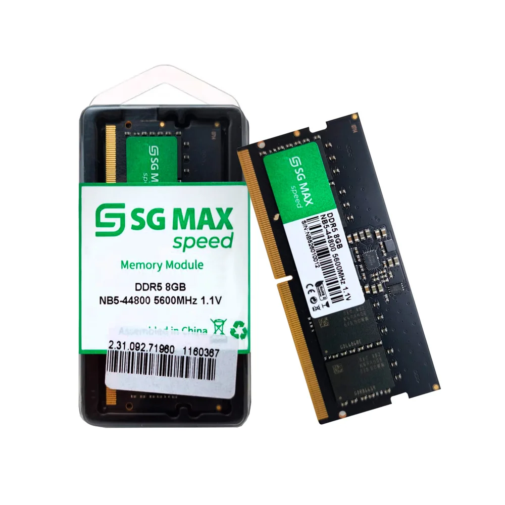 Memoria Notebook   8GB Ddr5 5600 Cl46 1.1v Soddim Sgm8gl5600cl46nb Sgmax