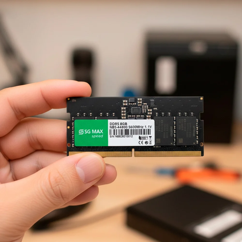 Imagem 5 de 5 do produto Memoria Notebook 8GB Ddr5 5600 Cl46 1.1v Soddim Sgm8gl5600cl46nb Sgmax