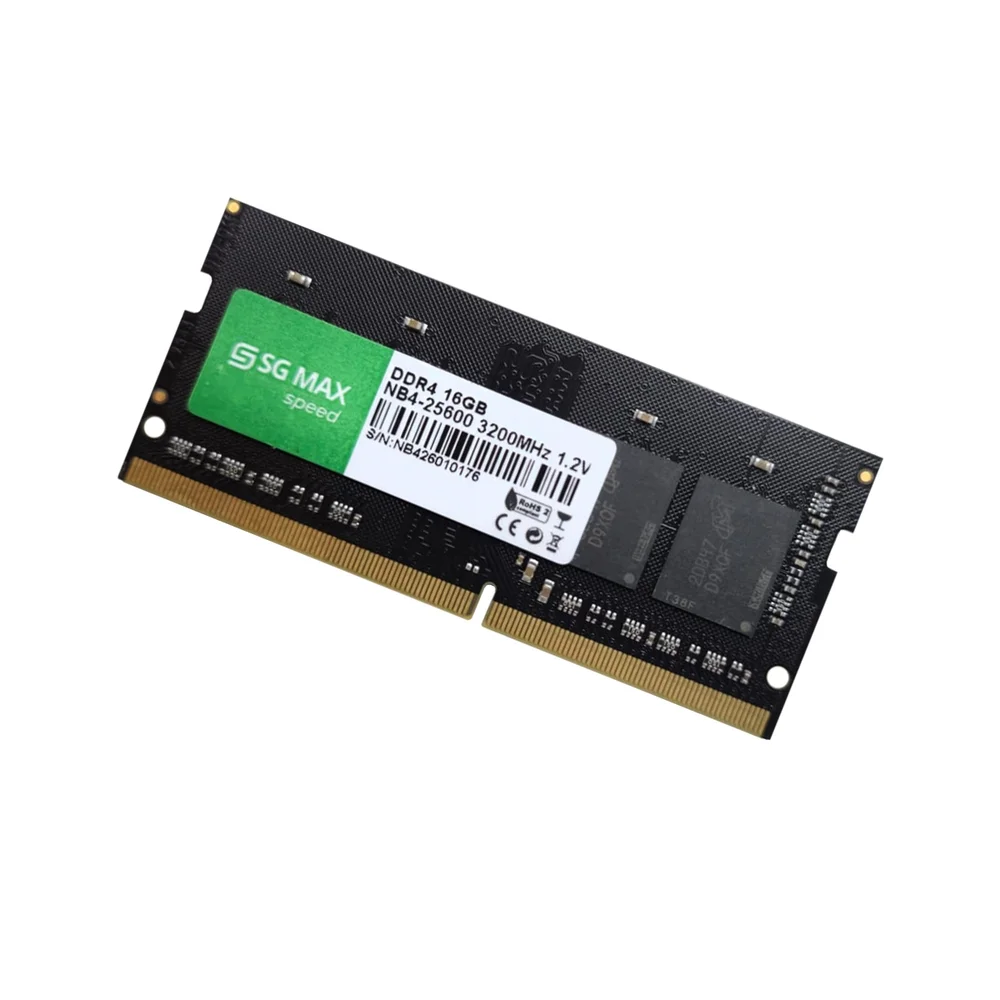 Imagem 2 de 5 do produto Memoria Notebook 16gb Ddr4 3200 Cl22 1.2v Soddim Sgm16gl3200cl22nb Sgmax