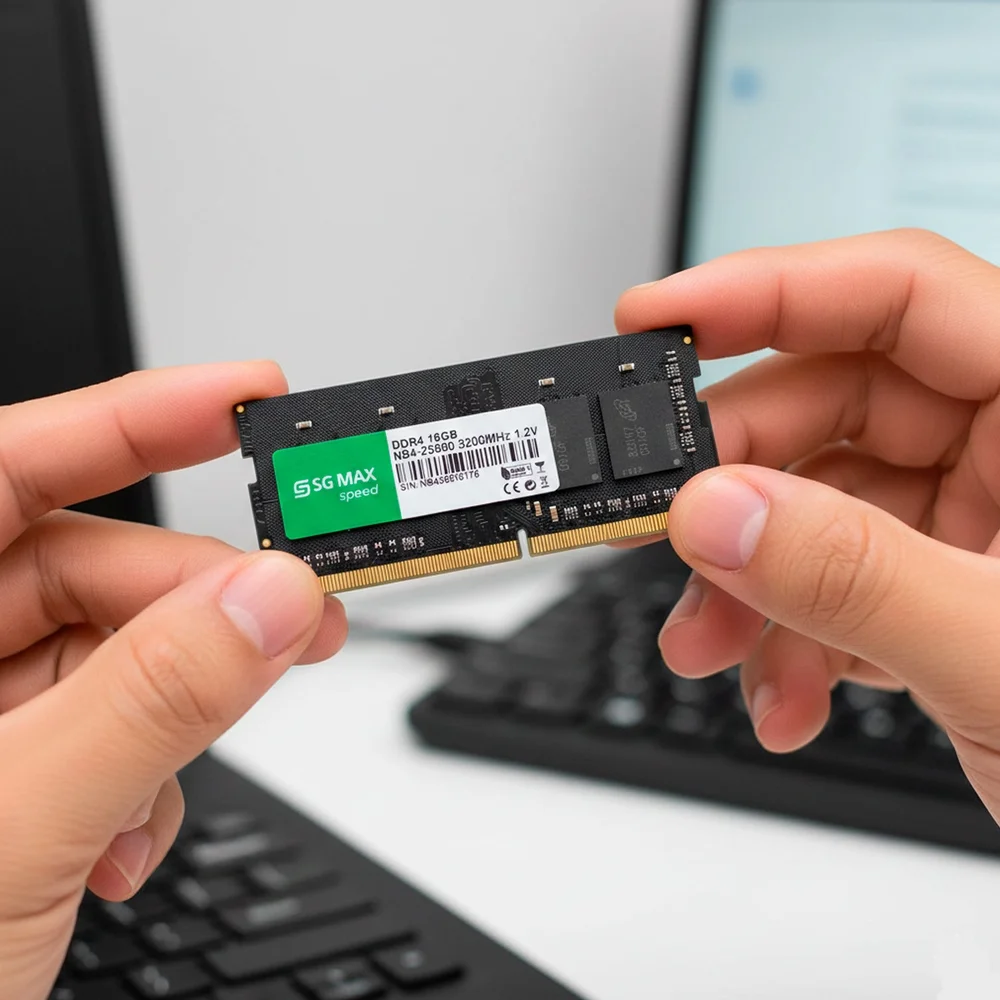 Imagem 4 de 5 do produto Memoria Notebook 16gb Ddr4 3200 Cl22 1.2v Soddim Sgm16gl3200cl22nb Sgmax