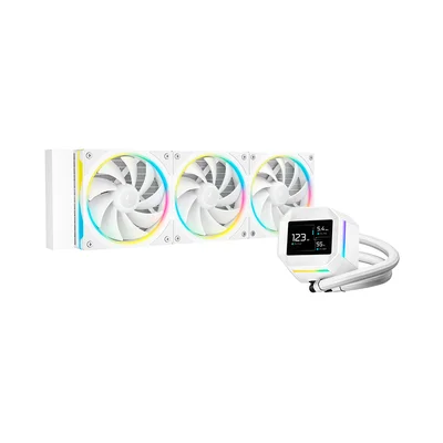 Water Cooler Deepcool Lm360 ARGB Com Tela Ips Branco