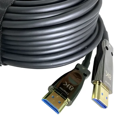 Cabo HDMI 8k Fibra Óptica Versão 2.1 De 100 Metros Tv Pc Projetor