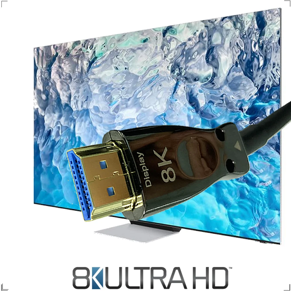 Imagem 3 de 5 do produto Cabo HDMI 8k Fibra Óptica Versão 2.1 De 100 Metros Tv Pc Projetor
