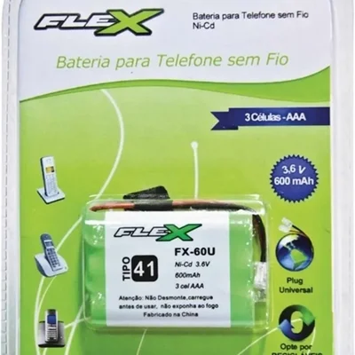 Bateria P/ Tel Sem Fio 3,6v X 600mah Aaa Plug Universal