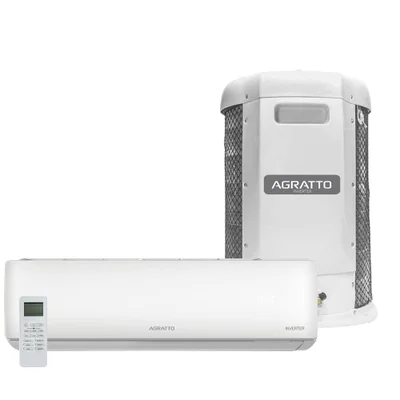 Ar Condicionado Split Agratto Hi Wall Zen Top Inverter 24.000 Btu/h Frio Monofásico Branco Zicst24f-02 220v