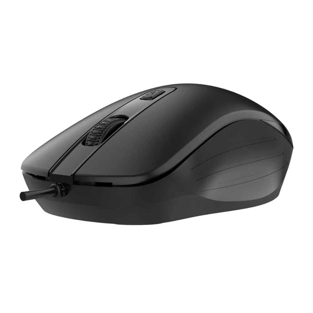 Imagem 2 de 5 do produto Mouse Usb Bm111b 1600dpi 3 Níveis Ambidestro Cabo 1,5m Preto
