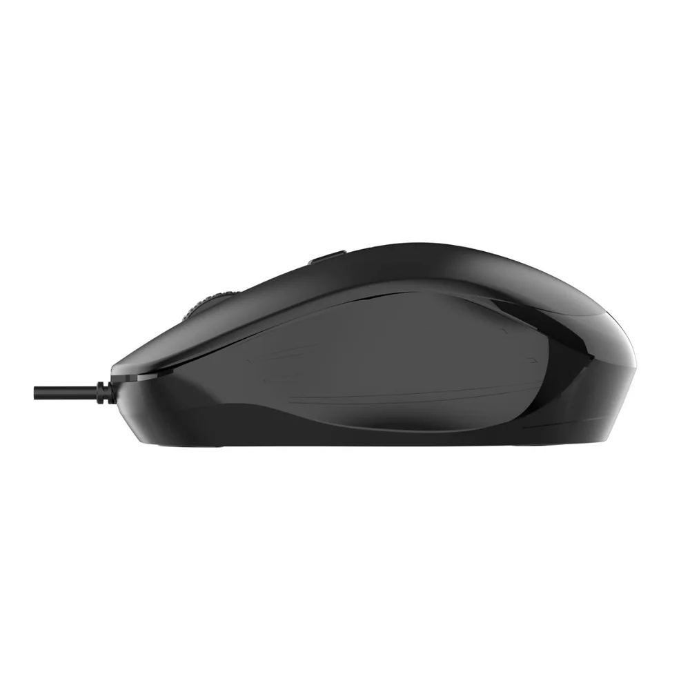 Imagem 4 de 5 do produto Mouse Usb Bm111b 1600dpi 3 Níveis Ambidestro Cabo 1,5m Preto