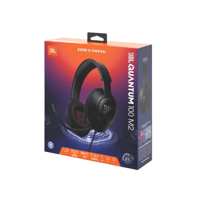 Imagem 5 de 5 do produto Headset Gamer Jbl Quantum 100m2 Drivers 40mm 3.5mm Microfone Removível Preto - Jblqtum100m2blk