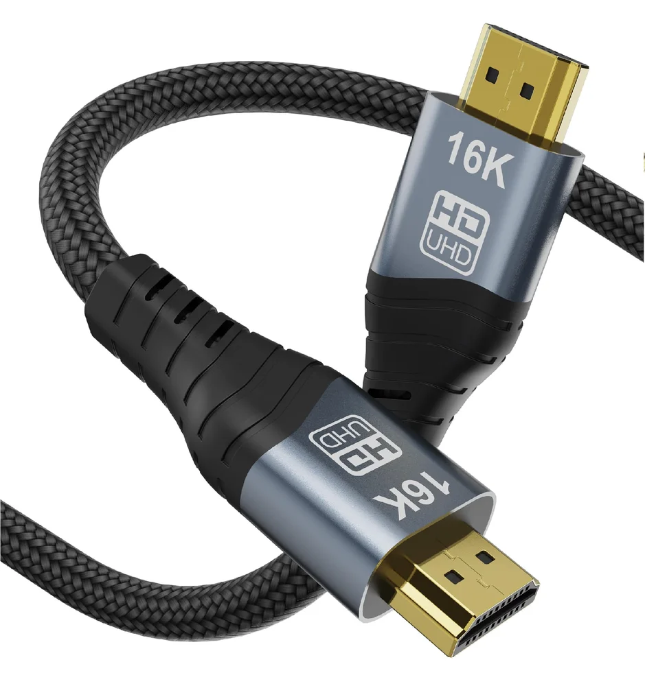 Imagem 2 de 3 do produto Cabo Displayport Displayport 3mt 2.1v 16k, 60hz  Plugs Metal
