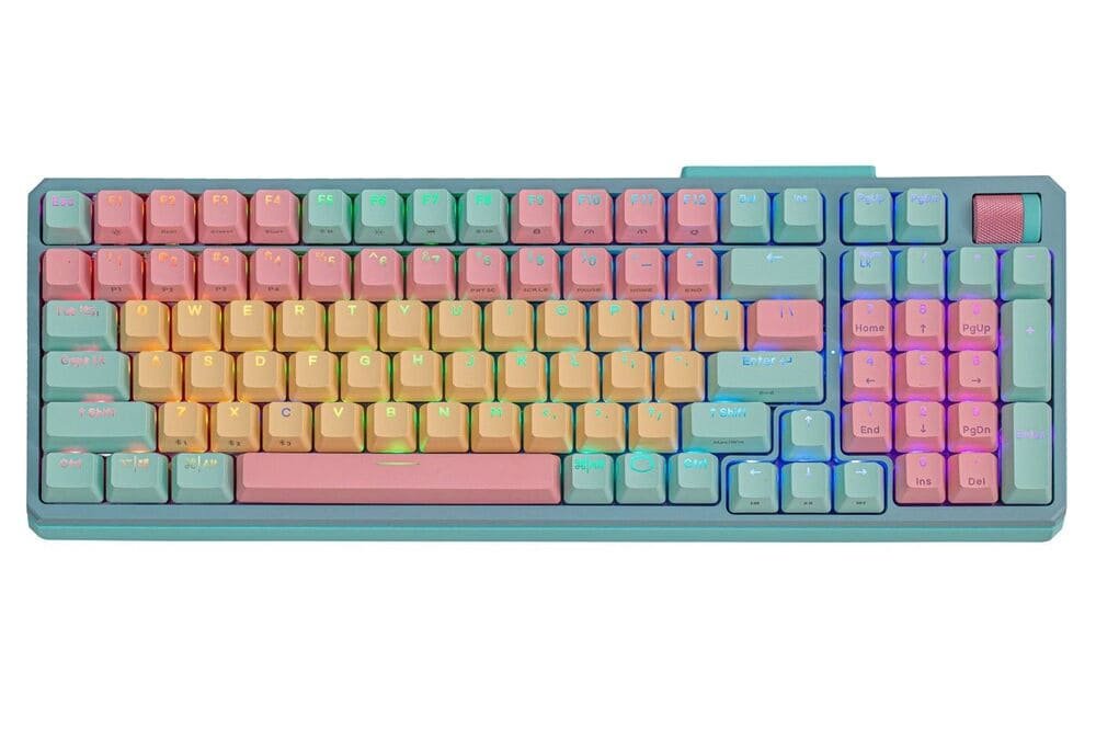 Teclado Gamer Mecanico Cooler Master Mk770 Macaron RGB Wireless 2.4ghz Bluetooth Type-c Kailh Box V2  Mk-770-mckw1-us