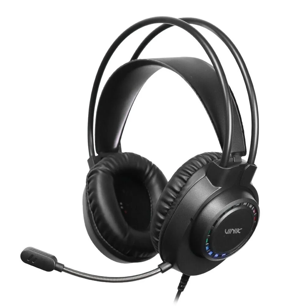 Imagem 3 de 5 do produto Fone De Ouvido Headset Gamer Vinik Vulcano Usb - LED Rainbow - Vkhsgvcn