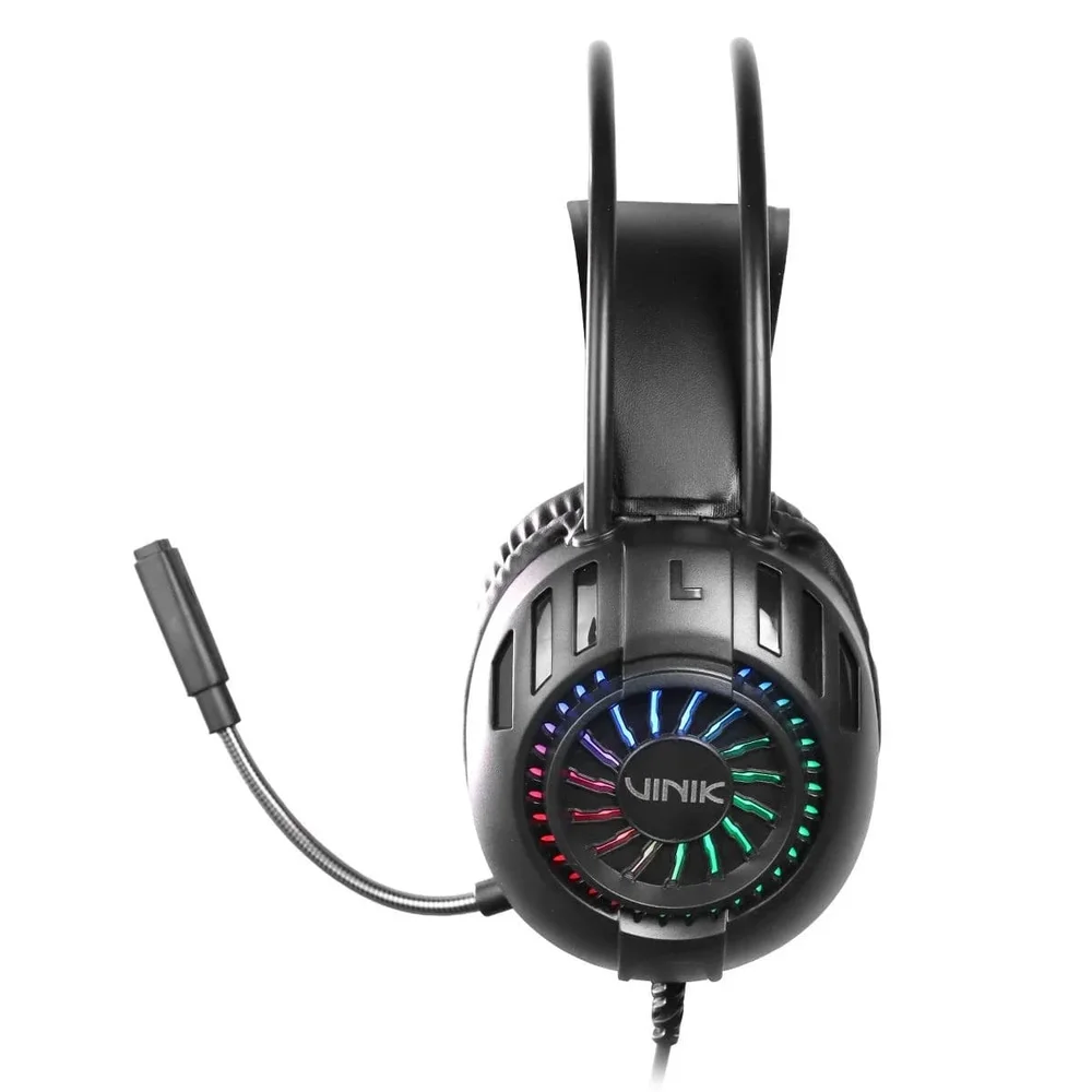 Imagem 4 de 5 do produto Fone De Ouvido Headset Gamer Vinik V-shield Usb - LED Rainbow - Vkhsgvsh