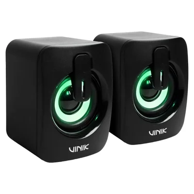 Caixa De Som Gamer Vinik Galaxy 6w 2.0 LED Rainbow - Vspkg6wgl — foto 2