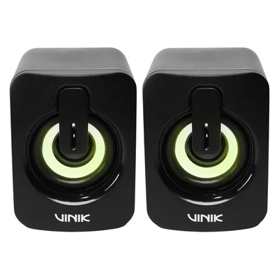 Caixa De Som Gamer Vinik Galaxy 6w 2.0 LED Rainbow - Vspkg6wgl — foto 5