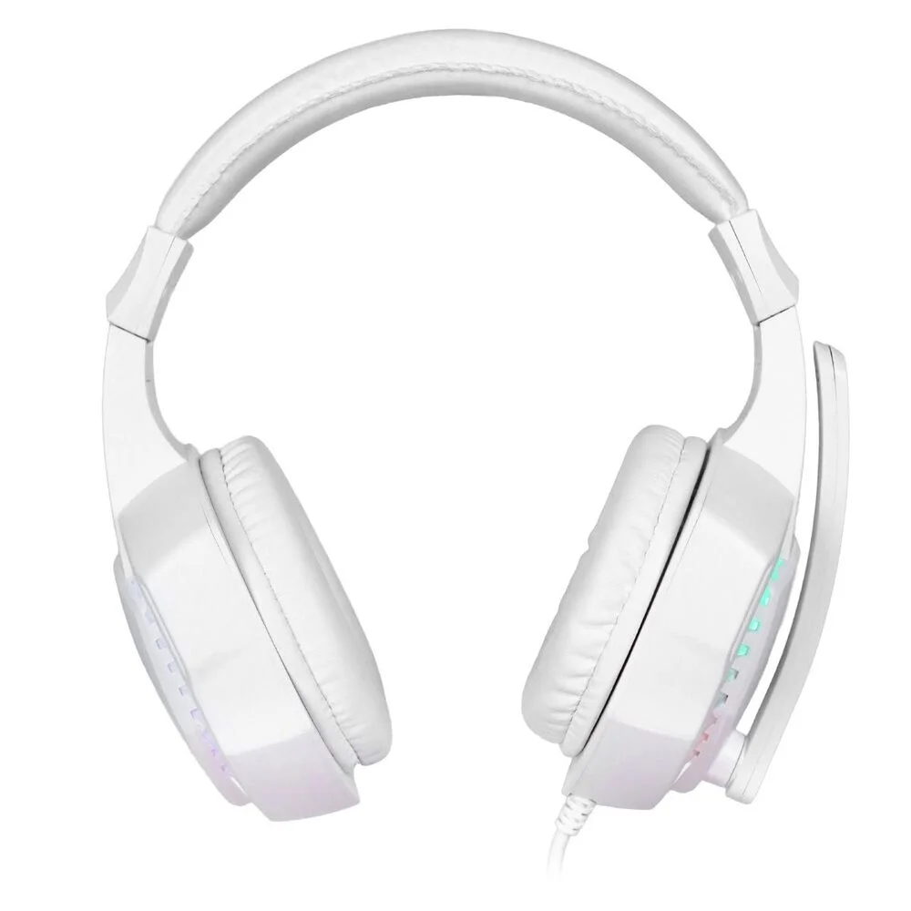 Imagem 2 de 5 do produto Fone De Ouvido Headset Gamer Vinik Guardian - Branco - LED Rainbow - Vkhsggdb