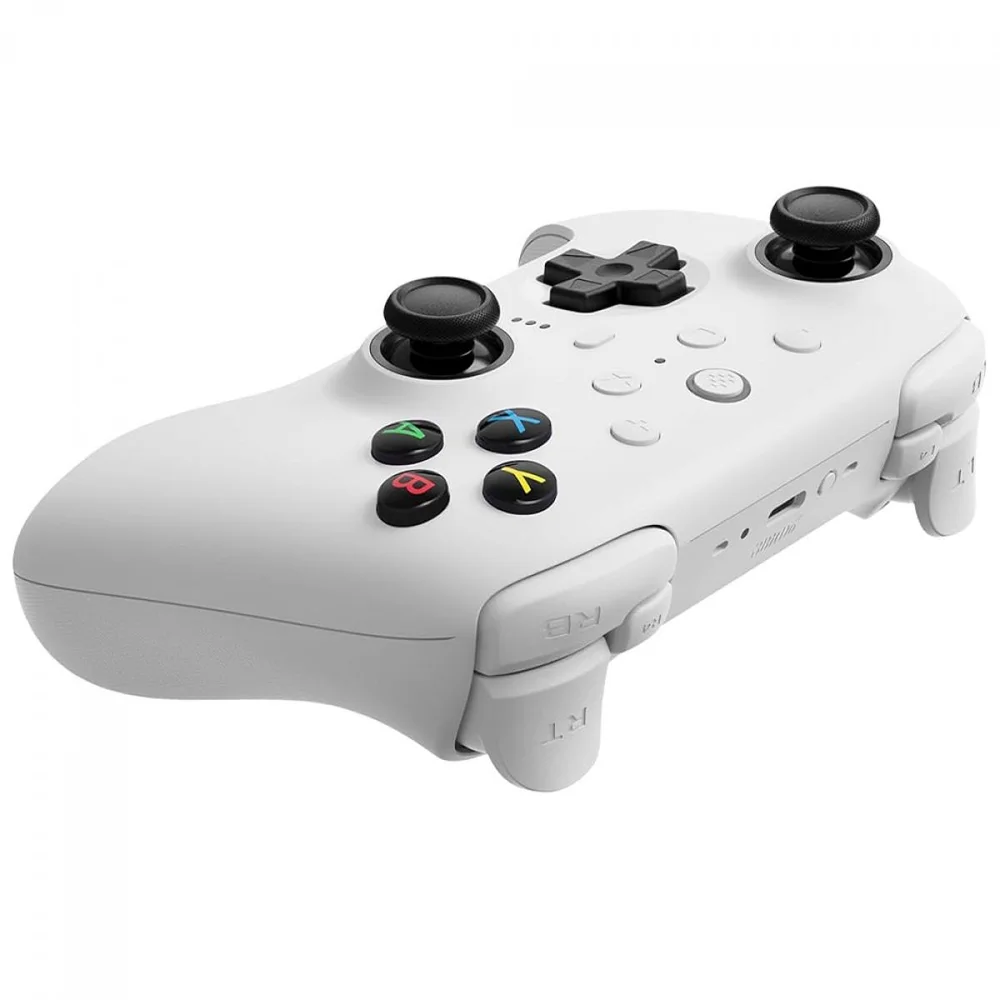 Imagem 5 de 5 do produto Controle Gamer 8bitdo Ultimate 2, RGB, Wireless, Bluetooth, WINDOWS/android/ios, Hall Effect, Branco, 81he01