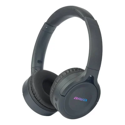 Headphone Bluetooth Sem Fio Aiwa – Fone De Ouvido Wireless Com Microfone, Som Potente, Conexão Estável Cor:preto Awk17b