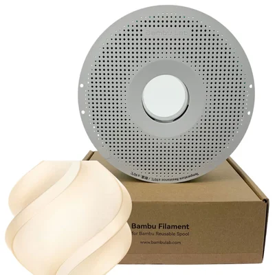 Filamento Bambulab Pla Translucido Amarelo Suave 1kg