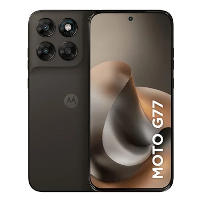 Smartphone Motorola Moto G77 5g 256gb - Marrom, 24gb (8GB Ram + 16gb Ram Boost), Câmera 108mp, Tela 6,8"