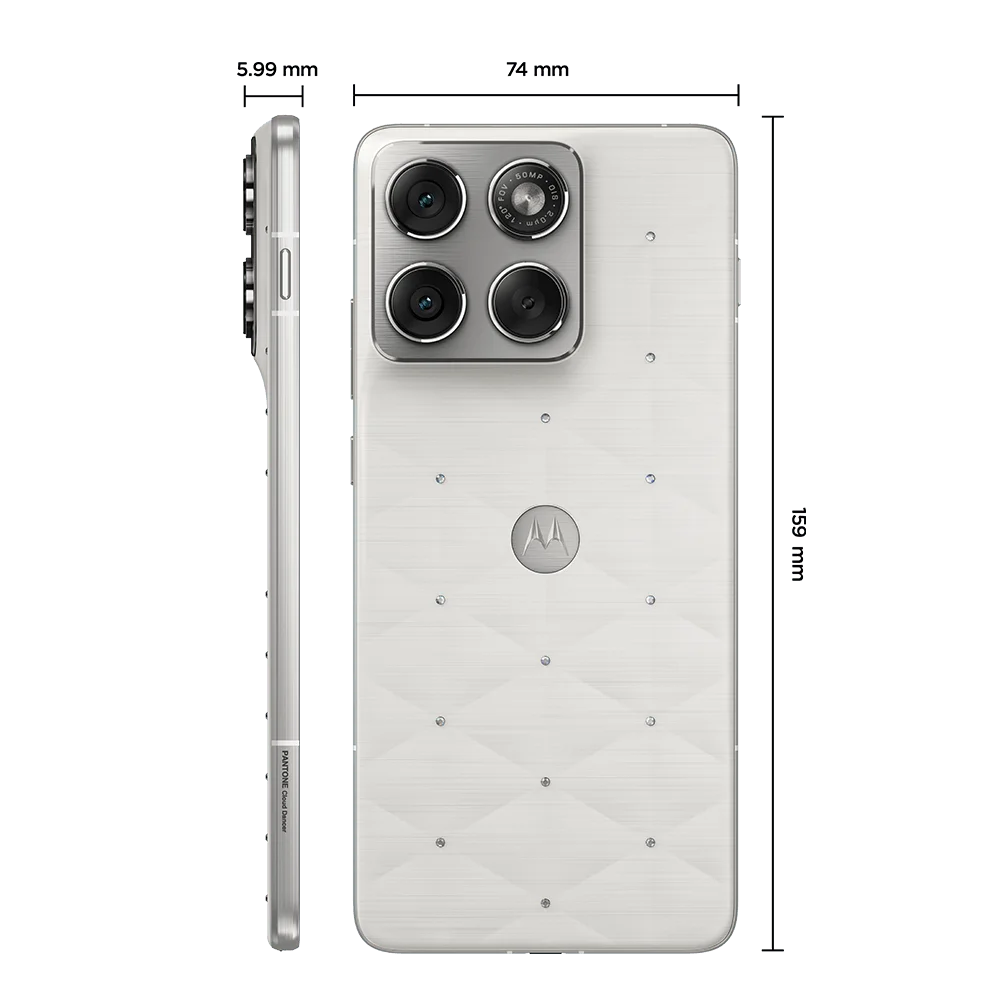 Smartphone Motorola Edge 70 5g 512gb - Crystals By Swarovski, 24gb (12gb Ram+12gb Ram Boost), 3 Cameras 50mp, Tela 6.7" Smartphone Motorola Edge 70 5g 512gb - Crystals By Swarovski, 24gb (12gb Ram+12gb Ram Boost), 3 Cameras 50mp, Tela 6.7"