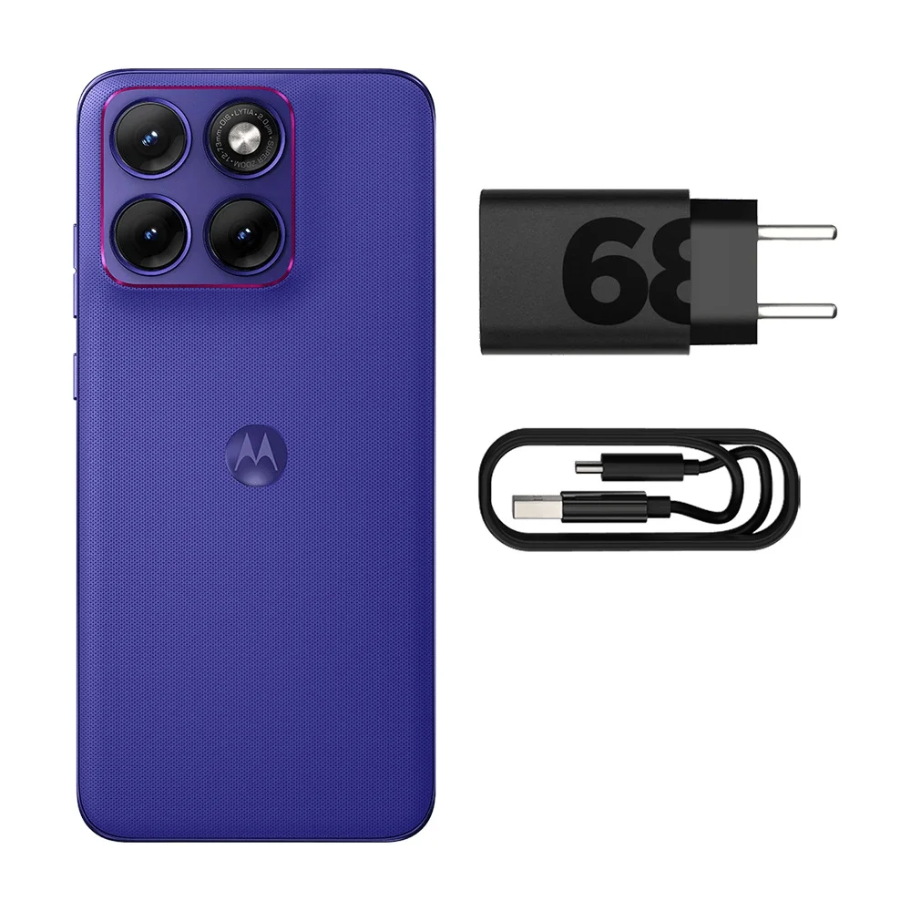 Smartphone Motorola Edge 70 Fusion + 5g 256gb - Roxo, 24gb (12gb Ram + 12gb Ram Boost), Câmera 50mp E Tela De 6,8"