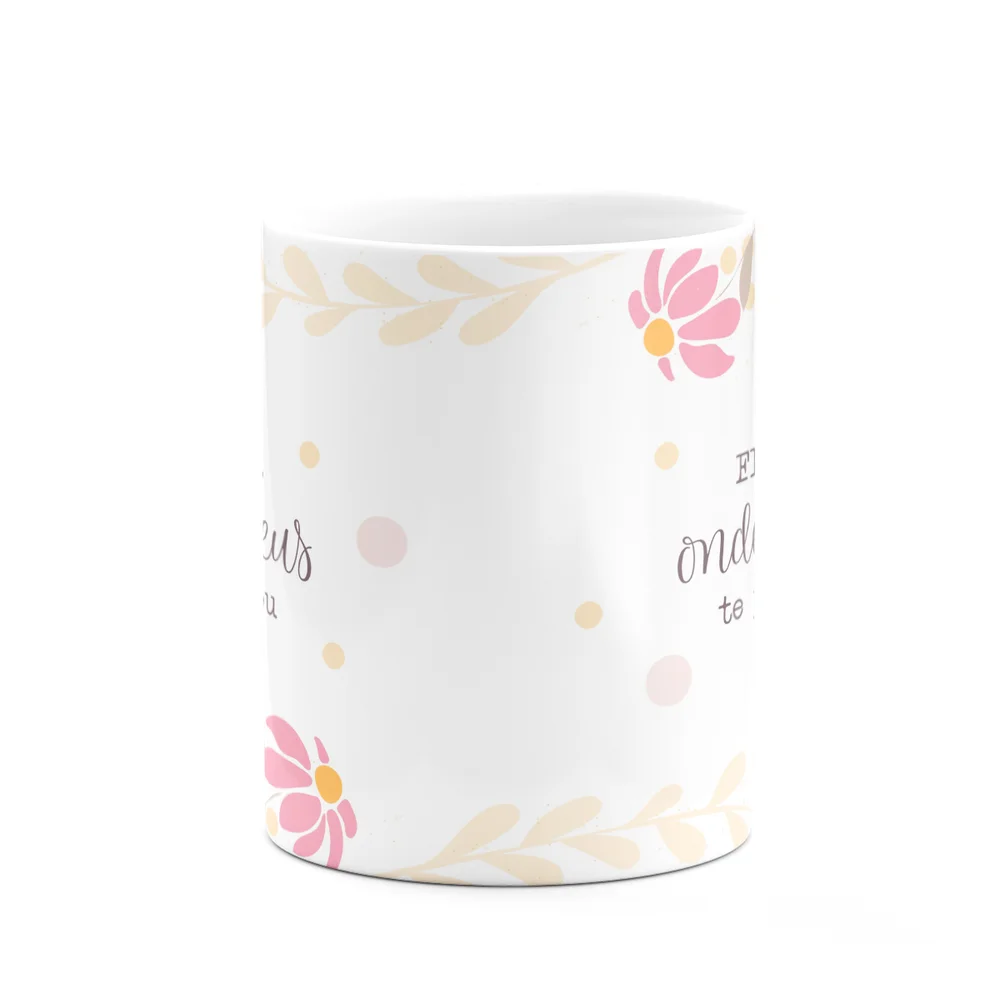 Imagem 5 de 5 do produto Caneca Fé - Floresça Onde Deus Te Plantou - 325ml