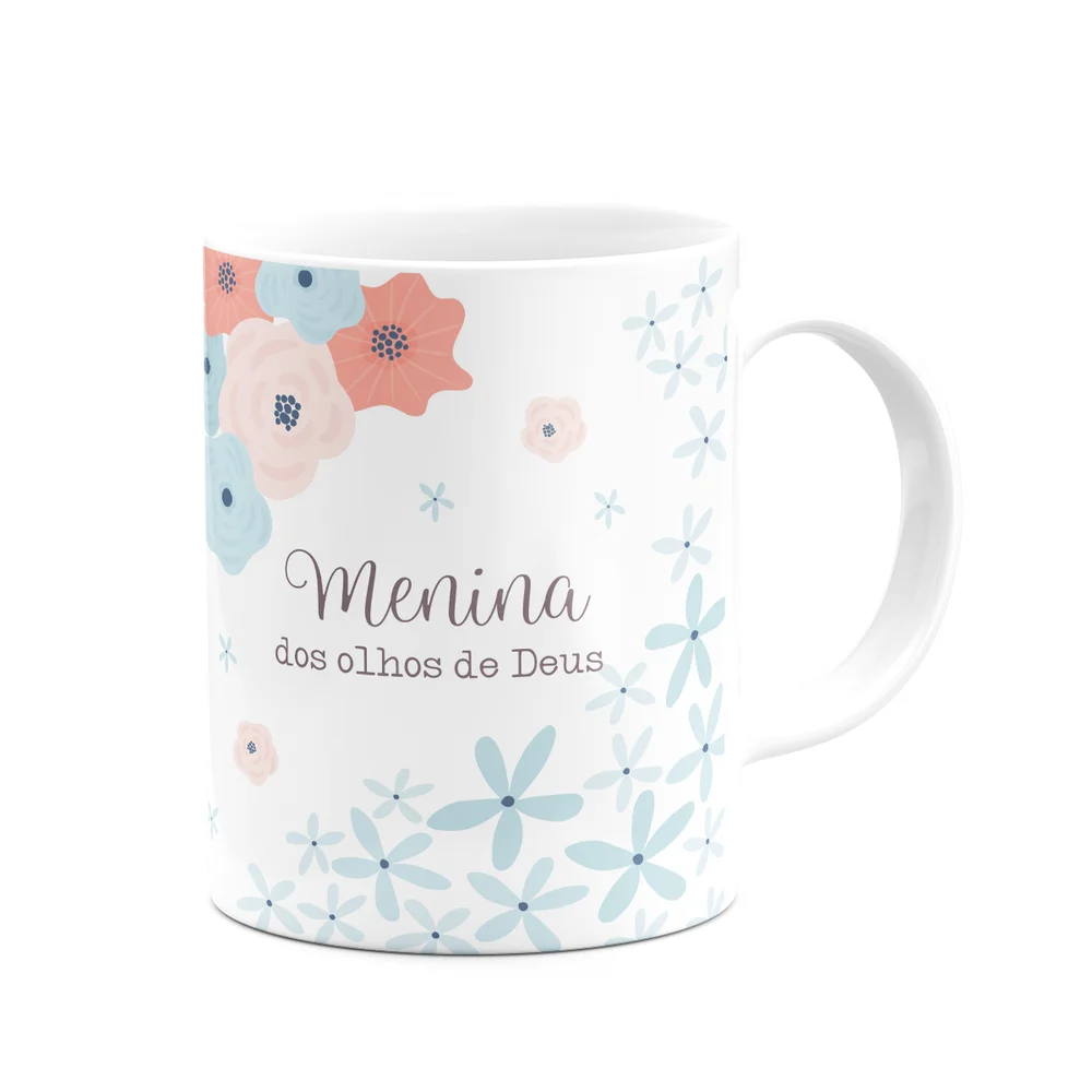 Imagem 4 de 5 do produto Caneca Fé - Menina Dos Olhos De Deus - 325ml