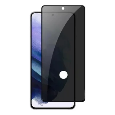 Película 3d Vidro Privacidade Compatível Para Smartphone Samsung S25 Fe Com Furo Para Digital