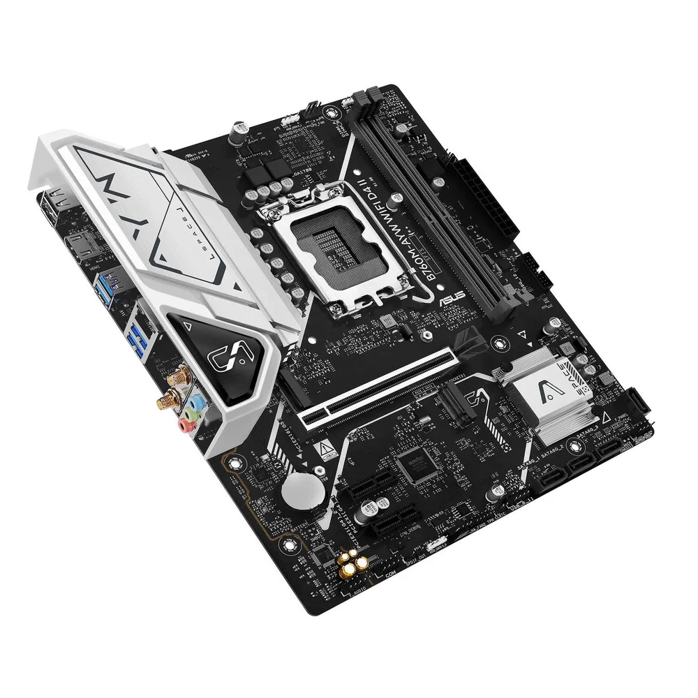 Imagem 2 de 5 do produto Placa Mãe Asus B760m‑ayw Wifi D4 Ii Ddr4 Matx Wifi 6 PCie 5