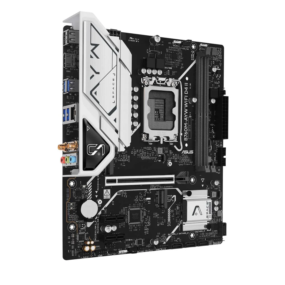 Imagem 4 de 5 do produto Placa Mãe Asus B760m‑ayw Wifi D4 Ii Ddr4 Matx Wifi 6 PCie 5