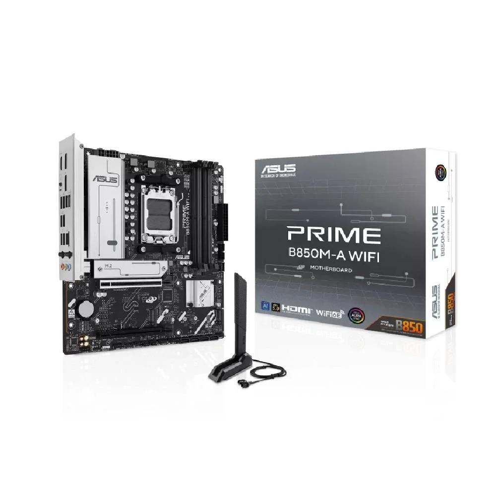 Placa Mãe Asus Prime B850m-a Wifi Am5 4xDDR5 Chipset Amd B850 Matx