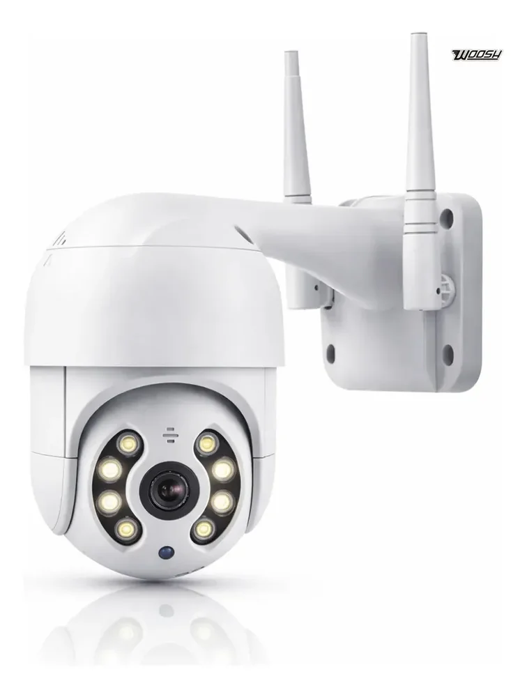 Câmera Externa Wifi Ip Prova D'água Infravermelho Bivolt Cor Branco