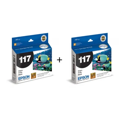 Cartucho De Tinta Epson Kit 2 T117 Preto T117120 | T23 T24 Tx105 Tx115