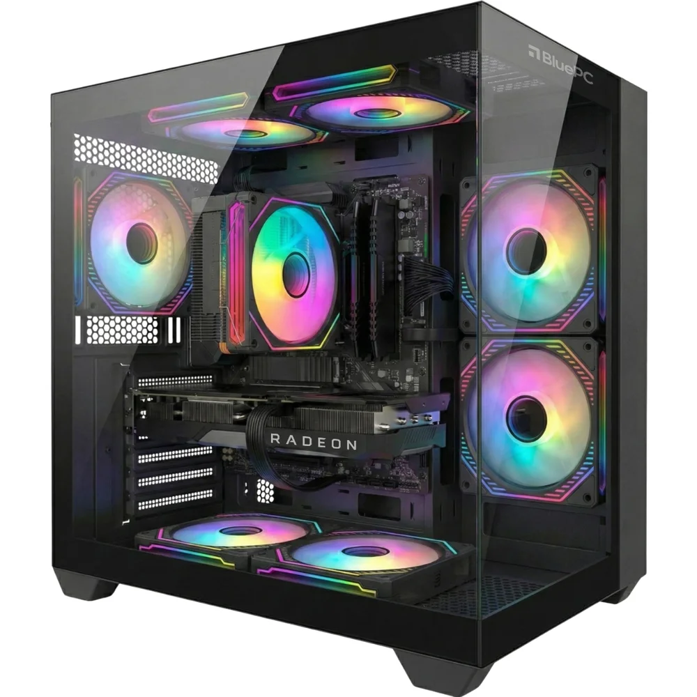 PC Gamer Ludic By Bluepc - Amd Ryzen 5 5500, Radeon Rx 6600 8GB, 16gb Ram, SSD 1TB M.2 Nvme, 600w 80 Plus, Preto, 7 Fans RGB - Pgbp-lu2126 PC Gamer Ludic By Bluepc - Amd Ryzen 5 5500, Radeon Rx 6600 8GB, 16gb Ram, SSD 1TB M.2 Nvme, 600w 80 Plus, Preto, 7 Fans RGB - Pgbp-lu2126