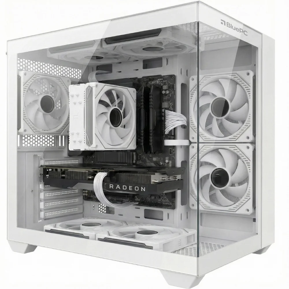 PC Gamer Ludic By Bluepc - Amd Ryzen 5 5500, Radeon Rx 6600 8GB, 16gb Ram, SSD 1TB M.2 Nvme, 600w 80 Plus, Branco, 7 Fans RGB - Pgbp-lu2310 PC Gamer Ludic By Bluepc - Amd Ryzen 5 5500, Radeon Rx 6600 8GB, 16gb Ram, SSD 1TB M.2 Nvme, 600w 80 Plus, Branco, 7 Fans RGB - Pgbp-lu2310