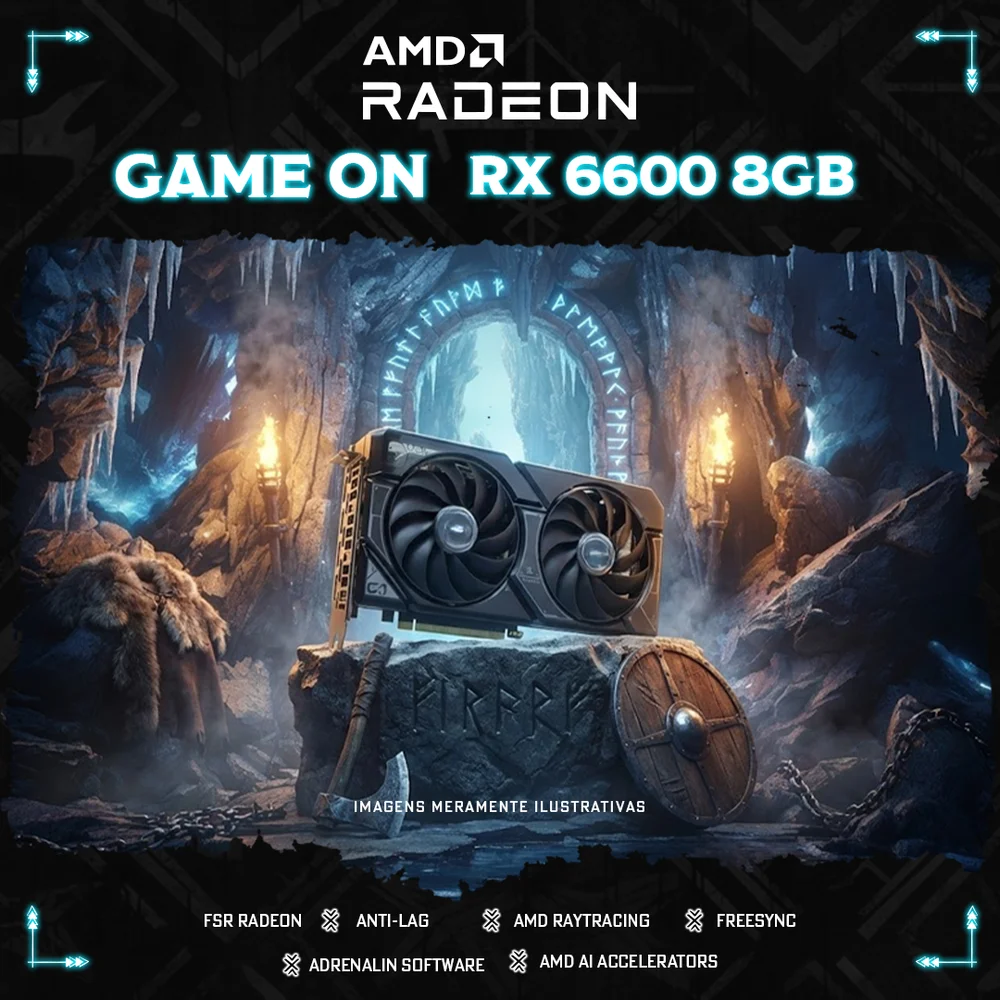 PC Gamer Ludic By Bluepc - Amd Ryzen 5 5500, Radeon Rx 6600 8GB, 16gb Ram, SSD 1TB M.2 Nvme, 600w 80 Plus, Branco, 7 Fans RGB - Pgbp-lu2310 PC Gamer Ludic By Bluepc - Amd Ryzen 5 5500, Radeon Rx 6600 8GB, 16gb Ram, SSD 1TB M.2 Nvme, 600w 80 Plus, Branco, 7 Fans RGB - Pgbp-lu2310